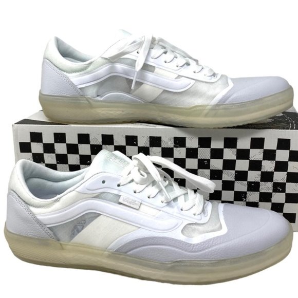 VANS Ave Leather Shoes Low Top Skate Mesh Sneakers Women's Size VN0A5JIBWWW - Picture 1 of 7